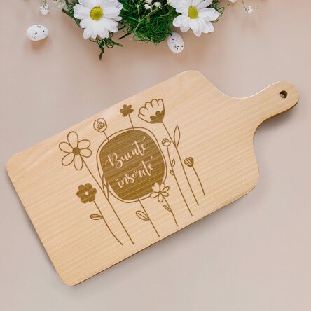 Tocător personalizat cu mesaj - Bucate însorite