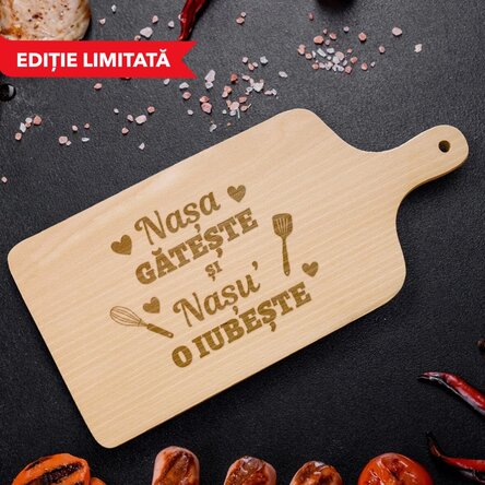 Tocător din lemn - Nașa și nașu