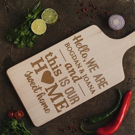 Tocător personalizat - Home Sweet Home