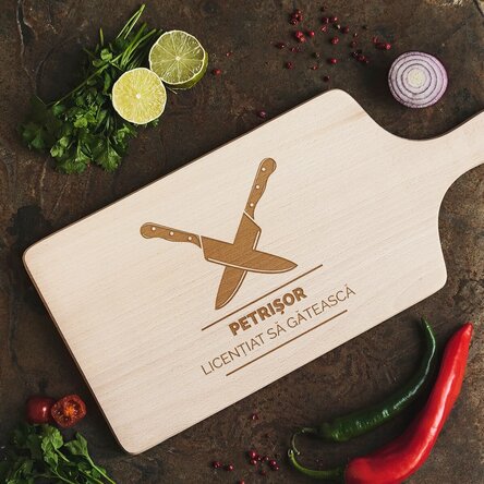 Tocător personalizat - Licențiat să gătească