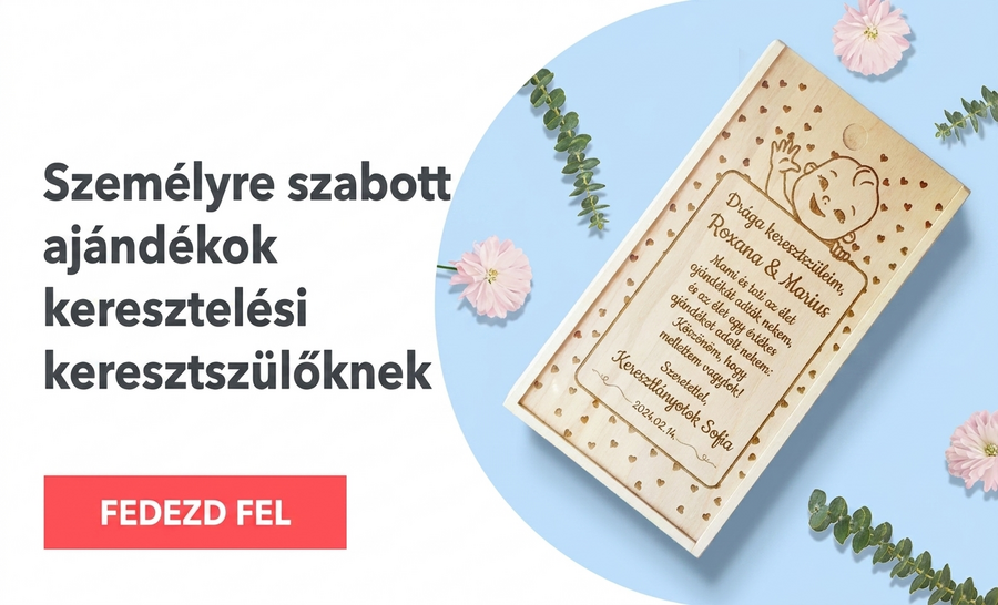 Ajándékok keresztapáknak és keresztanyáknak