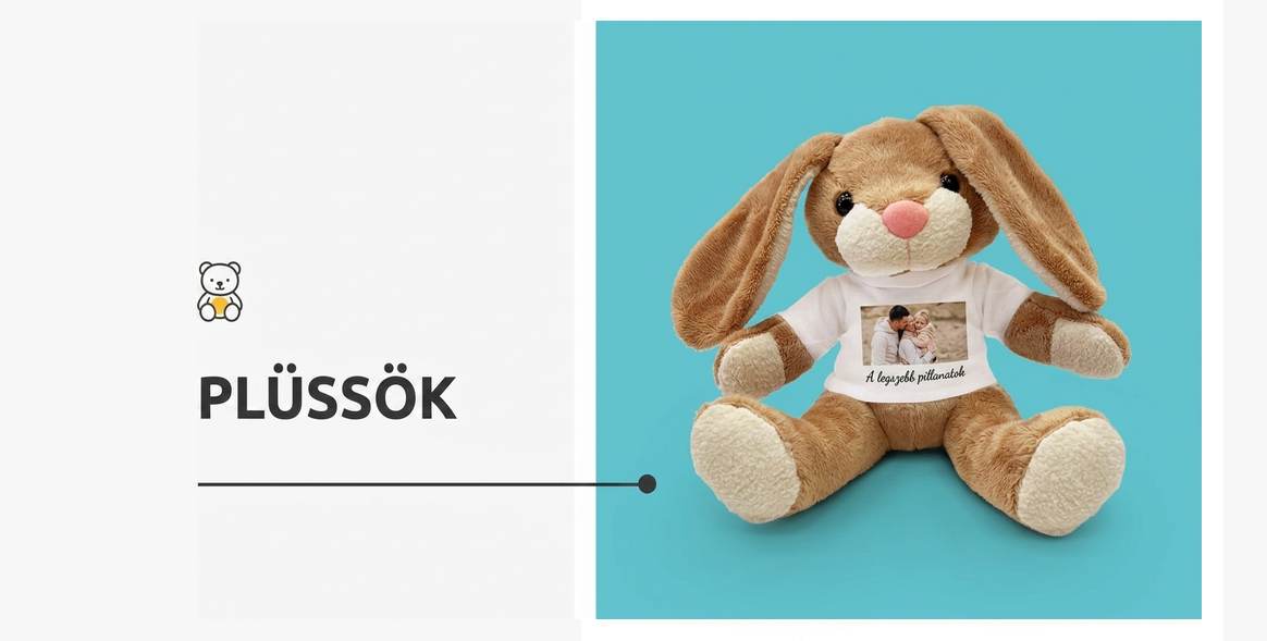 Személyre szabott plüss játékok