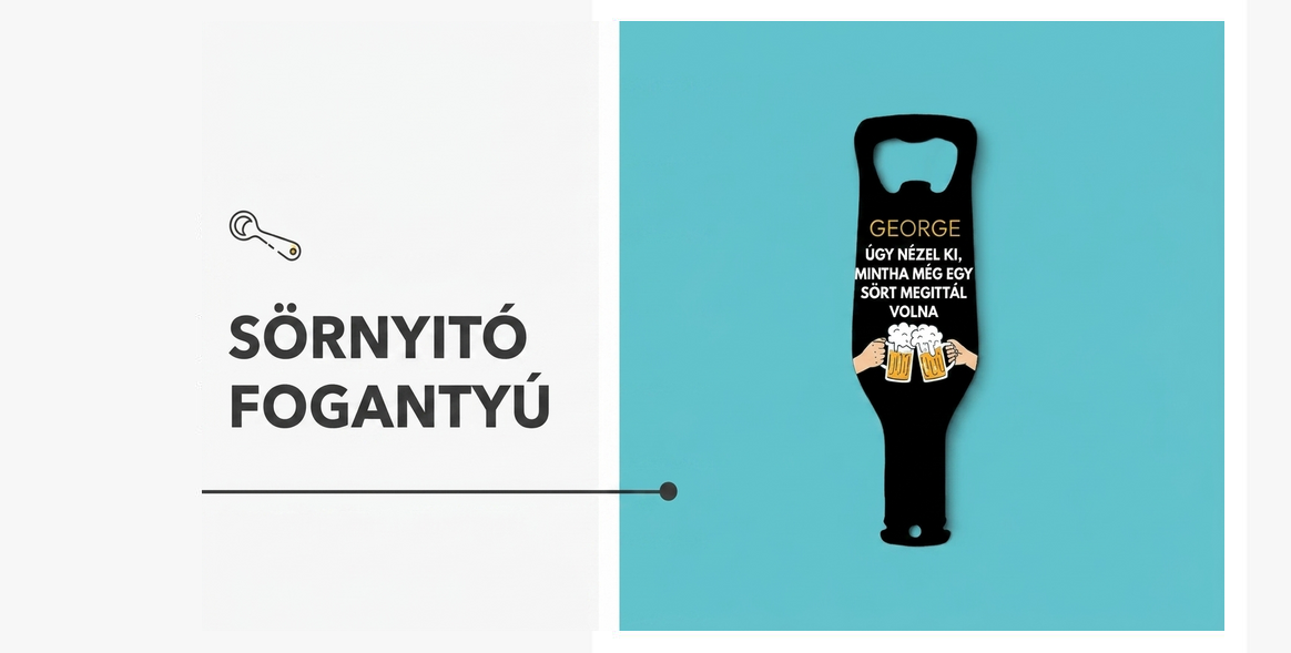 Személyre szabott sörnyitók és dugóhúzók