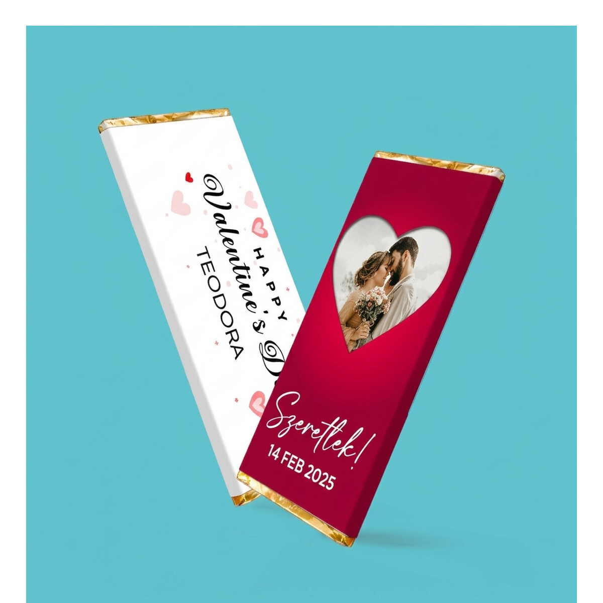 Személyre szabott mini csokoládétáblák