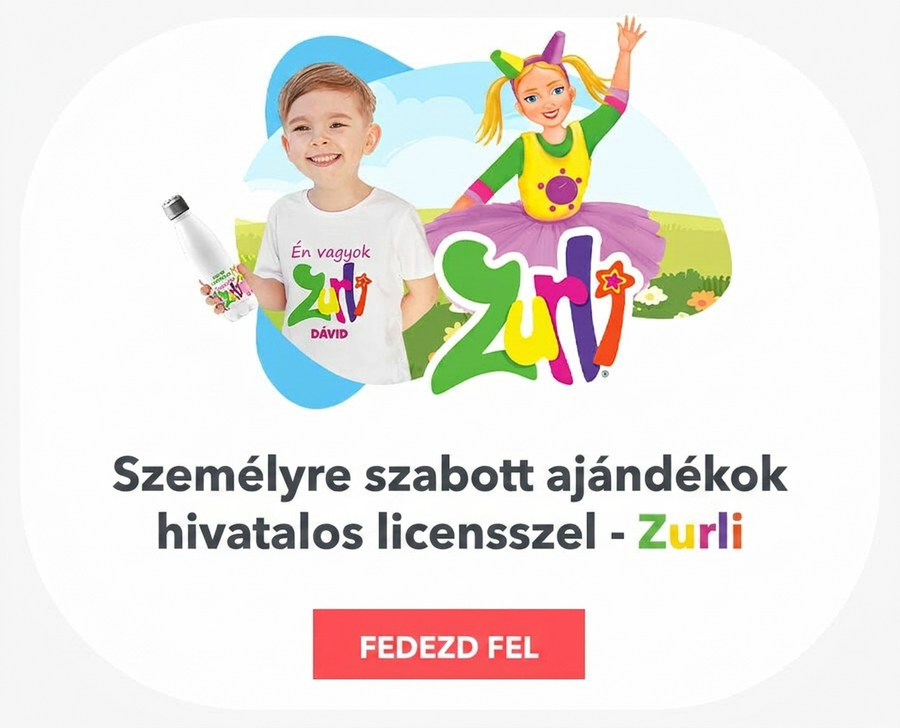 Hivatalos licenc alapján készült személyre szabott ajándékok – Zurli