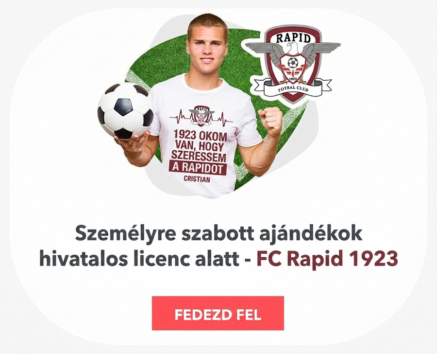 Hivatalos licenc alapján készült személyre szabott ajándékok – FC Rapid 1923 Bukarest