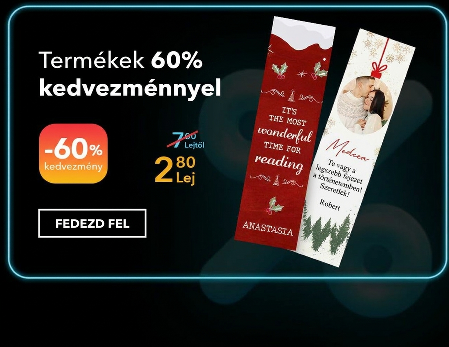 Személyre szabott ajándékok 60% kedvezménnyel – Black Friday