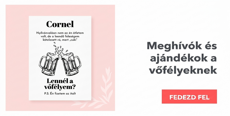 Meghívók és ajándékok a vőfélyeknek