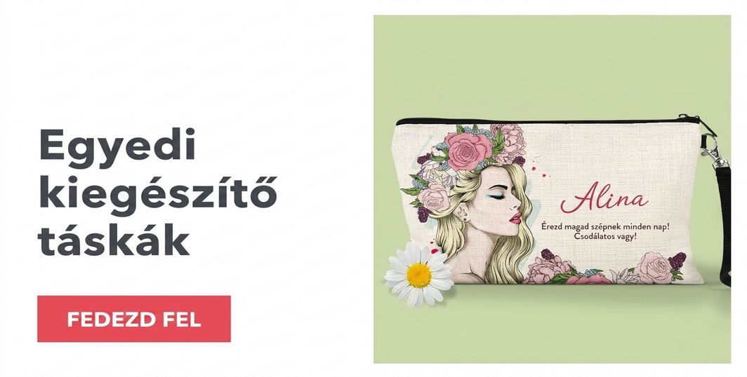 Személyre szabott táskák kiegészítőkhöz