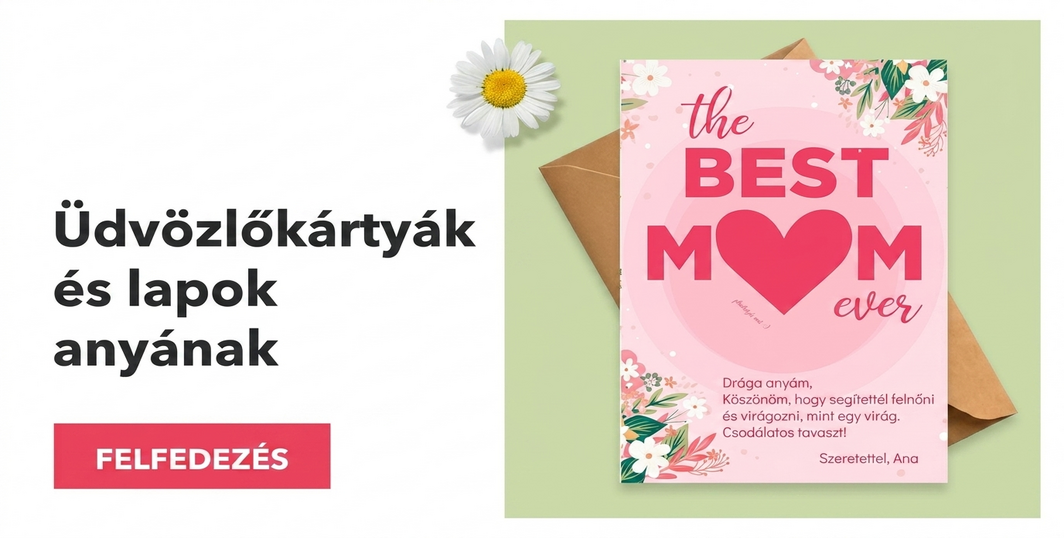 Üdvözlőkártyák és kártyák anyukáknak