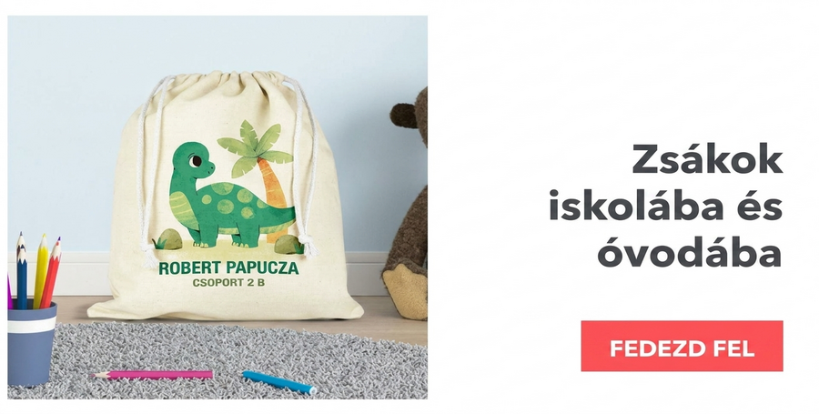 Személyre szabott táskák iskolába és óvodába