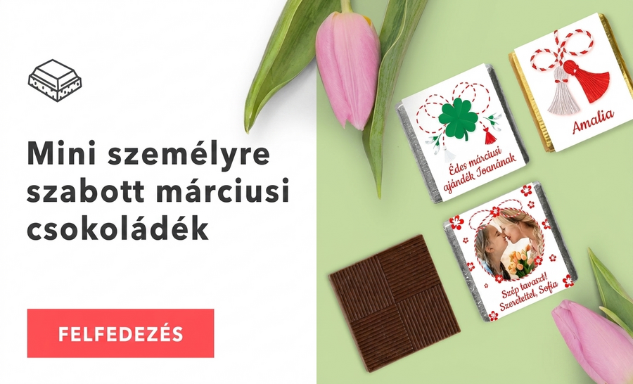 Személyre szabott mini csokoládék