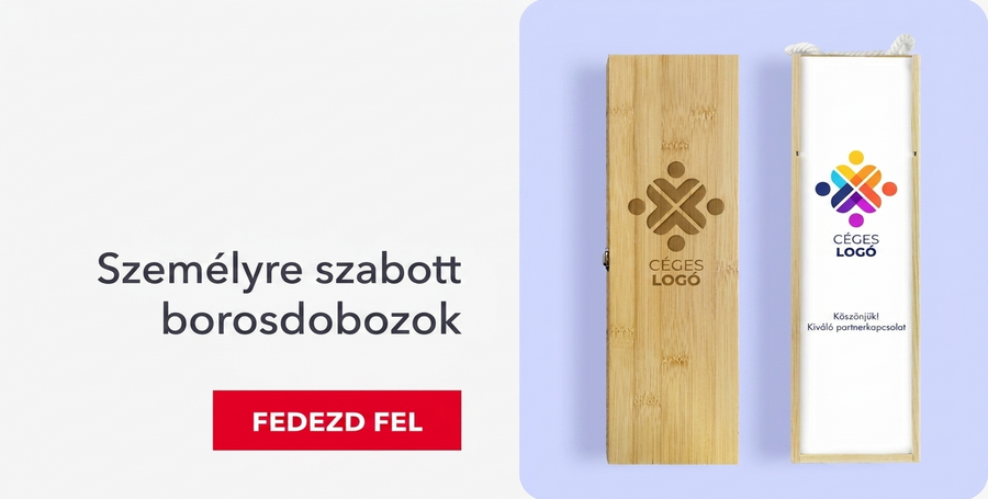 Személyre szabott vállalati borosdobozok