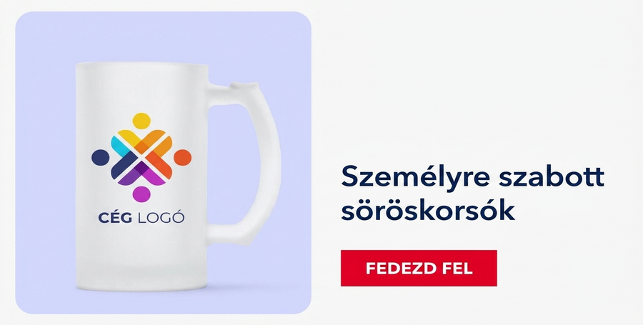 Személyre szabott vállalati söröskorsók