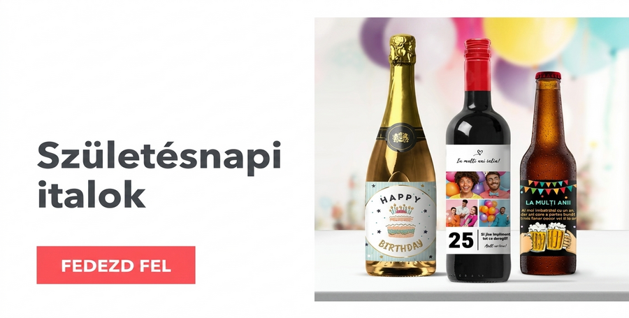 Személyre szabott italok születésnapokra