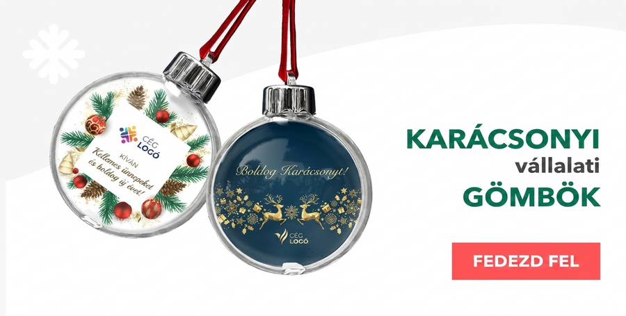 Személyre szabott vállalati karácsonyi díszek