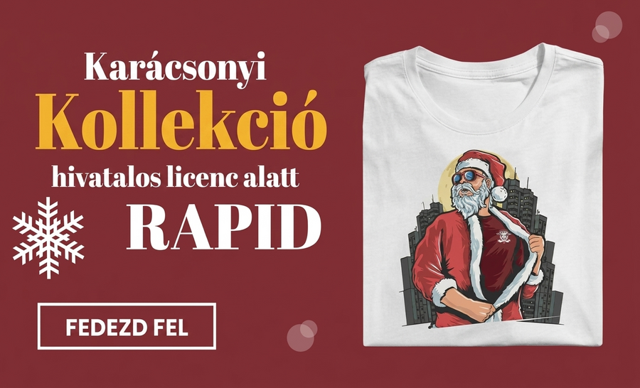 Személyre szabott karácsonyi ajándékok az FC Rapid 1923 hivatalos licencével