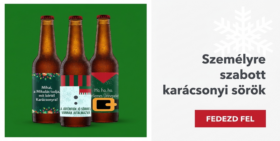 Személyre szabott karácsonyi sör