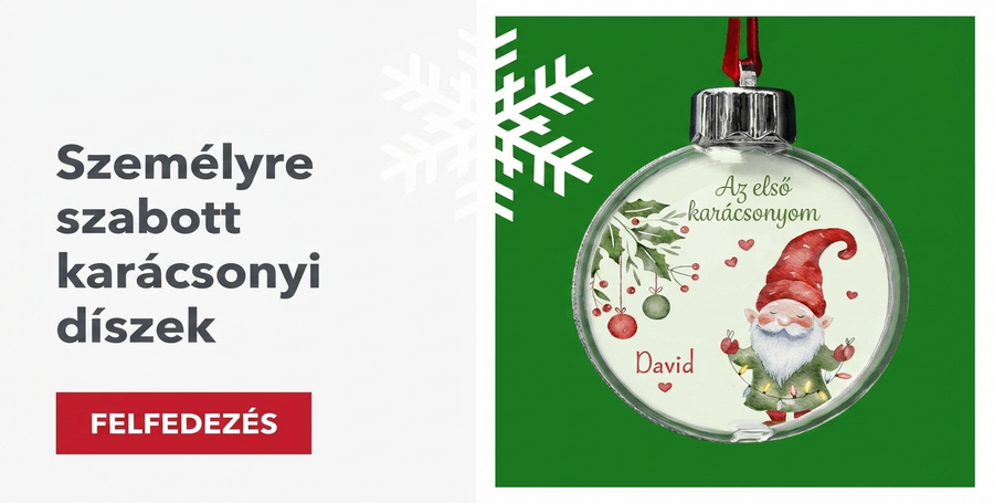Személyre szabott karácsonyi díszek