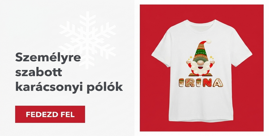Személyre szabott karácsonyi pólók