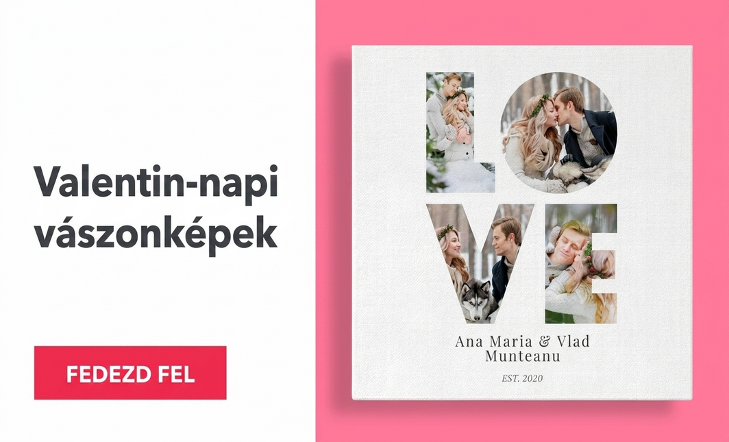 Valentin-napi vászonfestmények