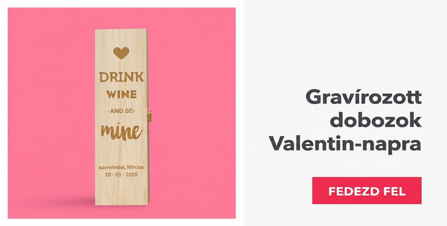 Gravírozott dobozok Valentin-napra