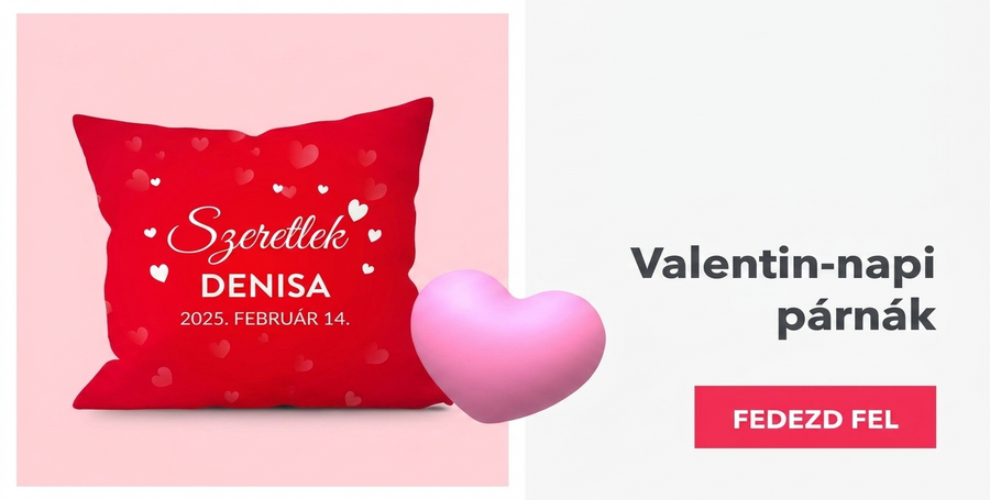 Valentin-napi párnák