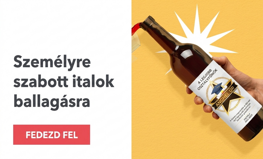 Személyre szabott italok az érettségi ünnepségre