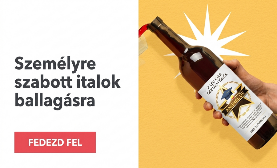 Személyre szabott italok az érettségi ünnepségre