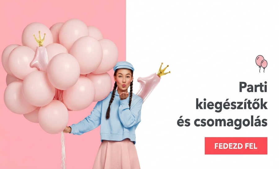 Mindenféle party kiegészítők és ajándékcsomagolás