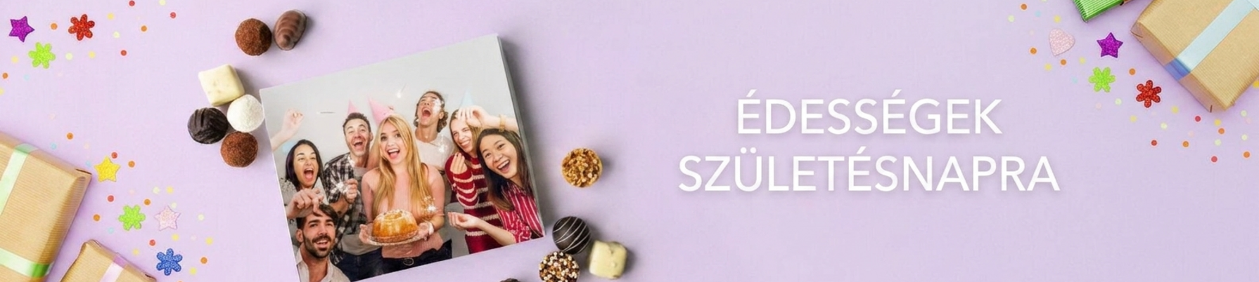 Személyre szabott édességek születésnapokra