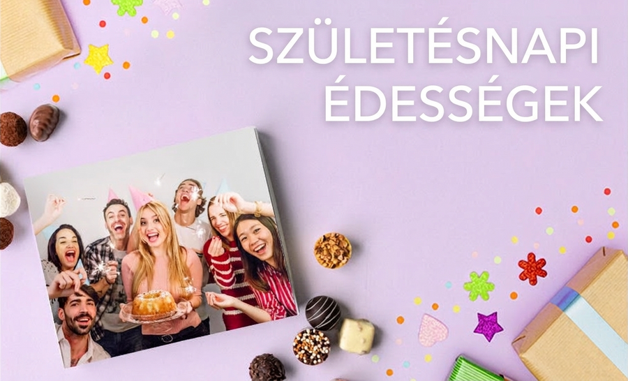 Személyre szabott édességek születésnapokra
