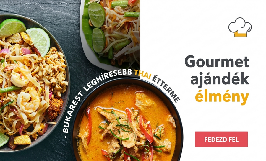 Gourmet élmény ajándék a Kunnai-ban - Exkluzív vacsora a leghíresebb thai étteremben