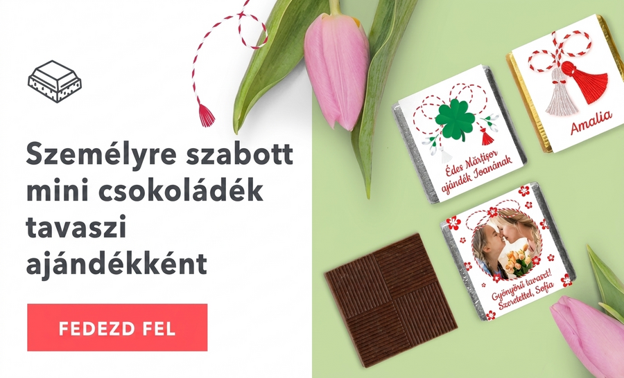 Személyre szabott mini csokoládék