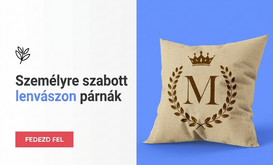 Egyedi vászon párnák