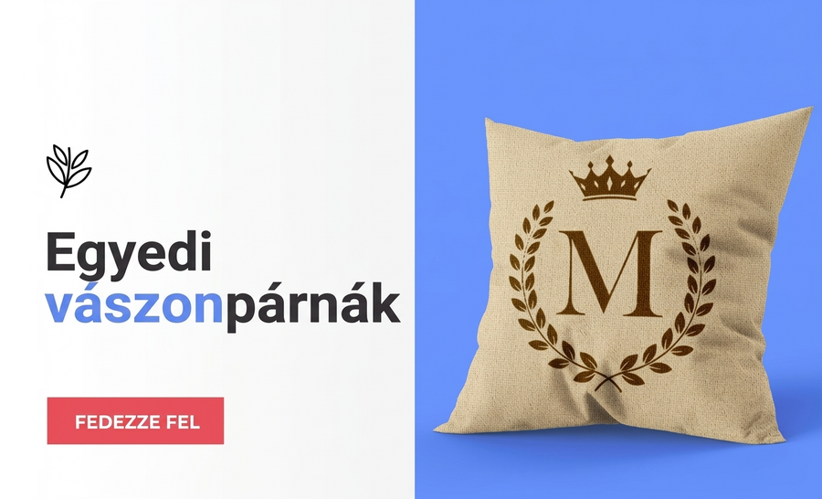 Egyedi vászon párnák