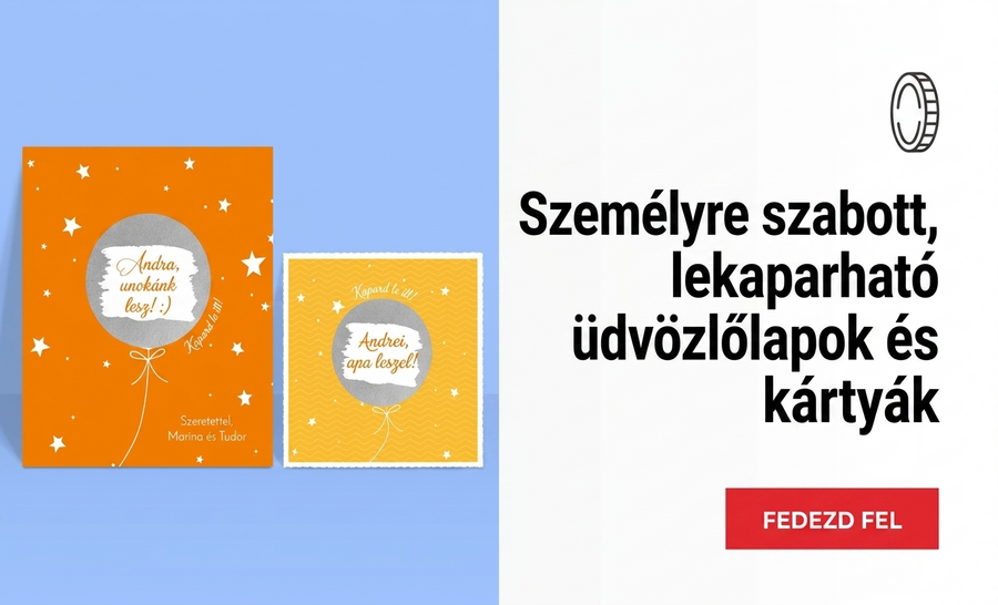 Ésszerű, személyre szabott üdvözlőkártyák és kártyák