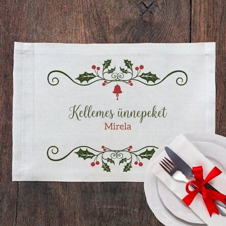 Személyre szabott rendszámtábla tartó - Boldog ünnepeket!