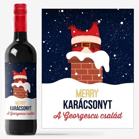 Személyre szabott bor szöveggel - Egészségünkre!