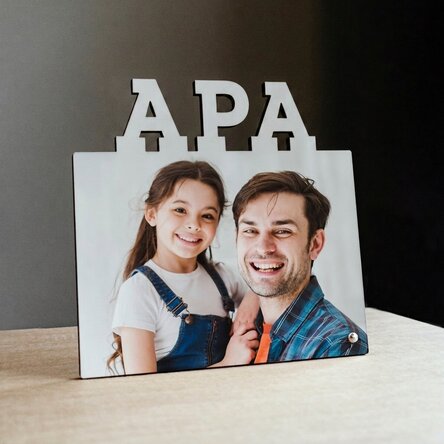 Személyre szabott asztali képkeret fotóval - DAD modell