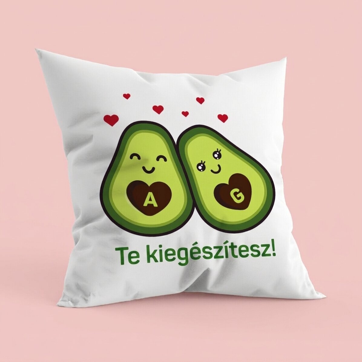 Személyre szabott párna szöveggel - Avokádó szerelem