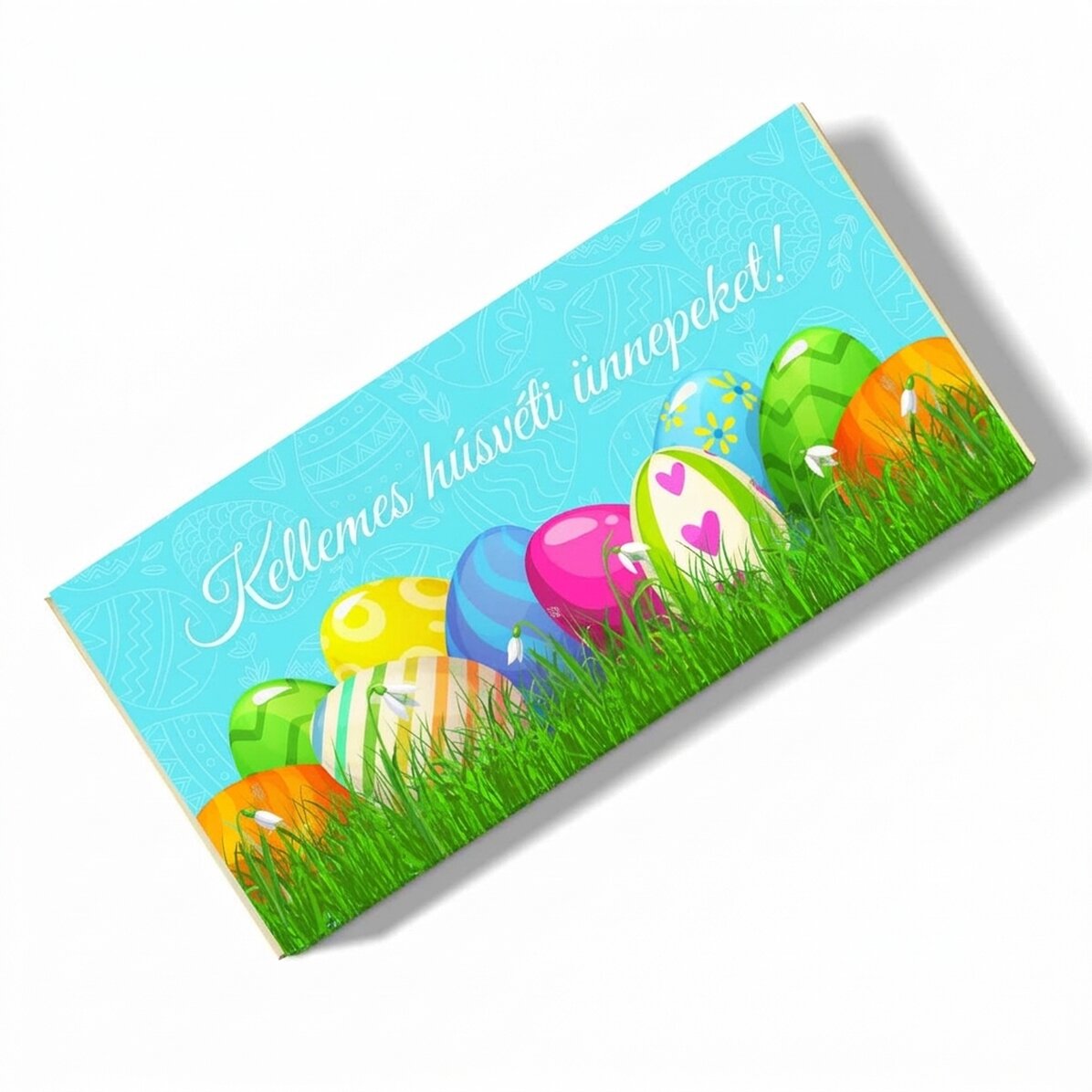 Személyre szabott csokoládé szöveggel - Boldog húsvétot!