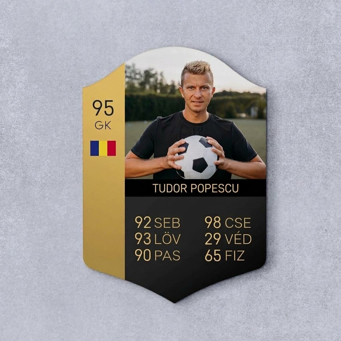 Személyre szabott FIFA kártya fotóval és statisztikákkal – Futballrajongóknak