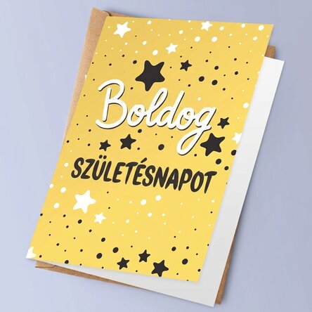 Személyre szabott üdvözlőkártya - Boldog születésnapot!