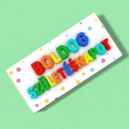 Személyre szabott csokoládé - Boldog születésnapot!