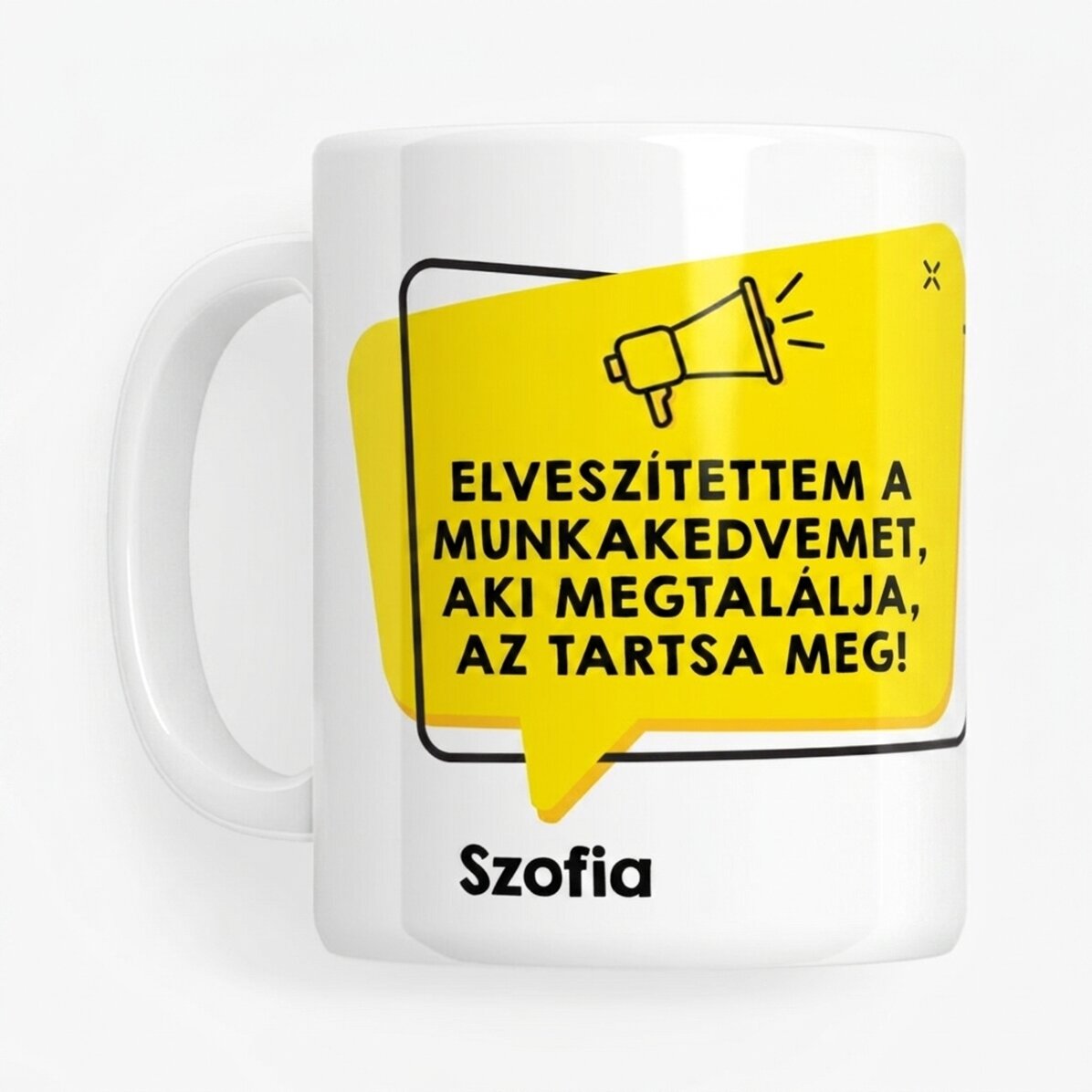 Személyre szabott bögre szöveggel - Reklám