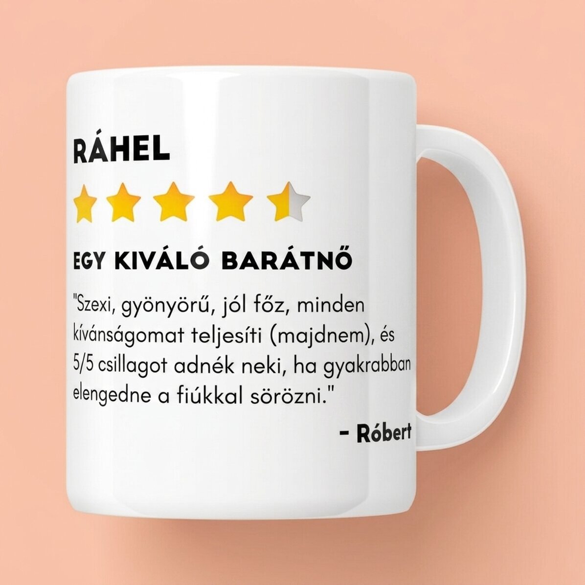Személyre szabott bögre fotóval és szöveggel - Vélemény