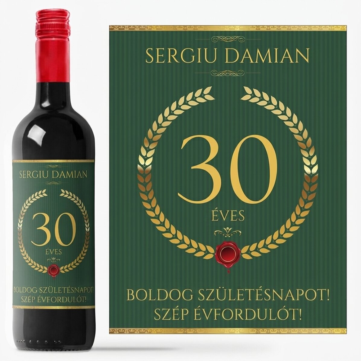 Személyre szabott bor szöveggel - Különleges ajándék
