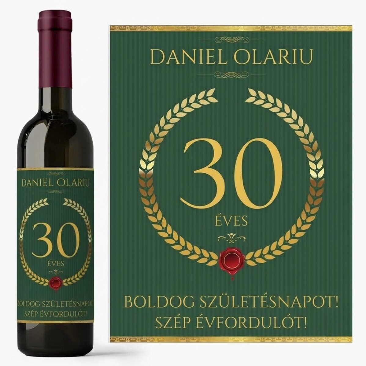 Személyre szabott bor szöveggel - Különleges ajándék