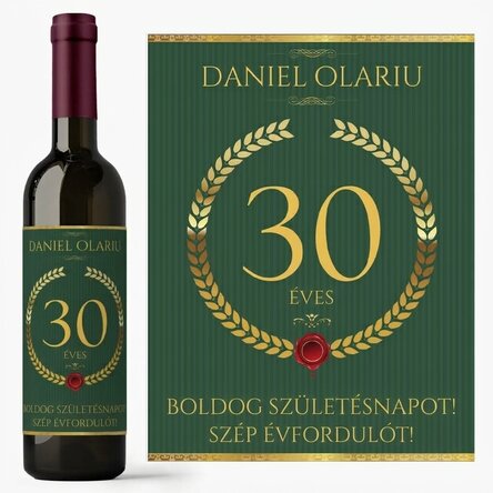 Személyre szabott bor szöveggel - Különleges ajándék